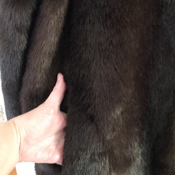 🐆NEW BETSY JOHNSON HEAVY FAUX FUR COAT SZ XL (50Wx26L) NWOT DK BROWN/LEOPARD - Picture 4 of 11